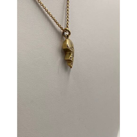 Juicy Couture Friends Forever Half Heart Broken Heart Gold Tone Necklace - Picture 8 of 8